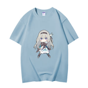 Fashion Anime Honkai: Star Rail Firefly 230g GSM Hipster Style Oversized Cotton T-shirt