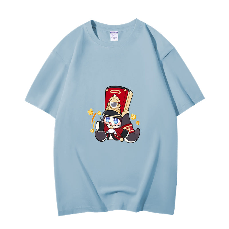 Fashion Anime Honkai Star Rail Pom-Pom 230g GSM Hipster Style Oversized Cotton T-shirt