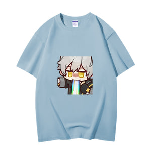 Fashion Anime Honkai Star Rail Trailblazer 230g GSM Hipster Style Oversized Cotton T-shirt