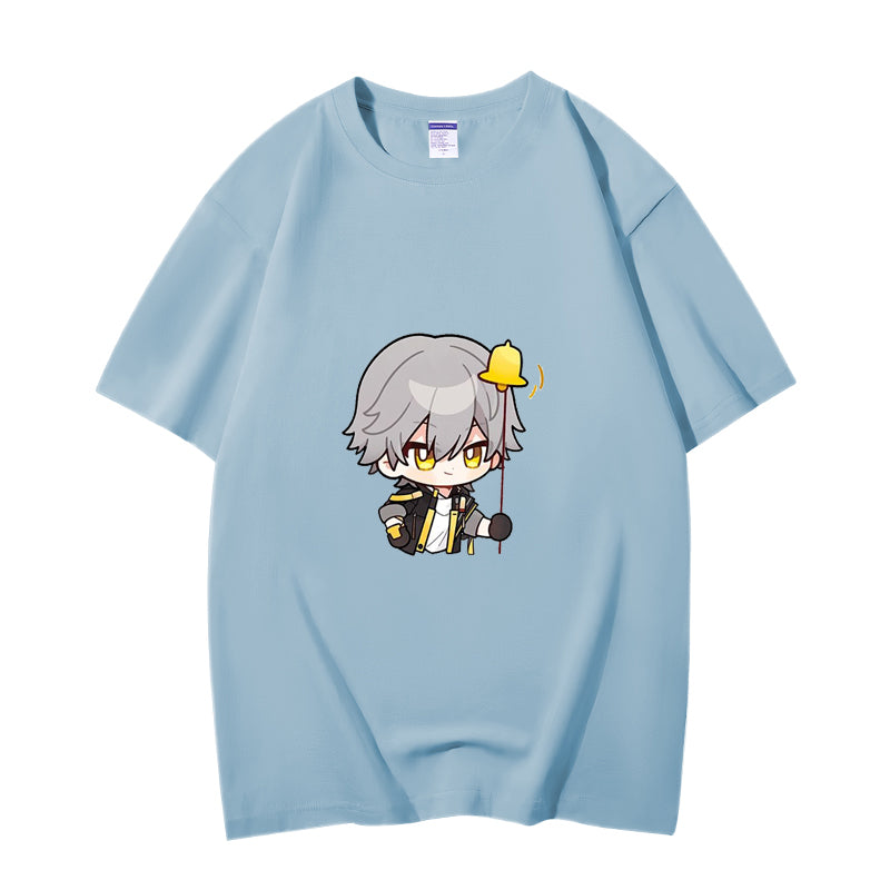 Fashion Anime Honkai Star Rail Trailblazer 230g GSM Hipster Style Oversized Cotton T-shirt