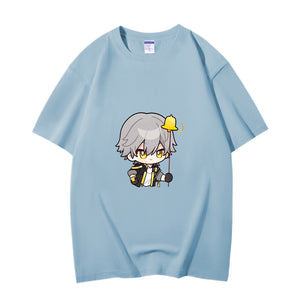 Fashion Anime Honkai Star Rail Trailblazer 230g GSM Hipster Style Oversized Cotton T-shirt