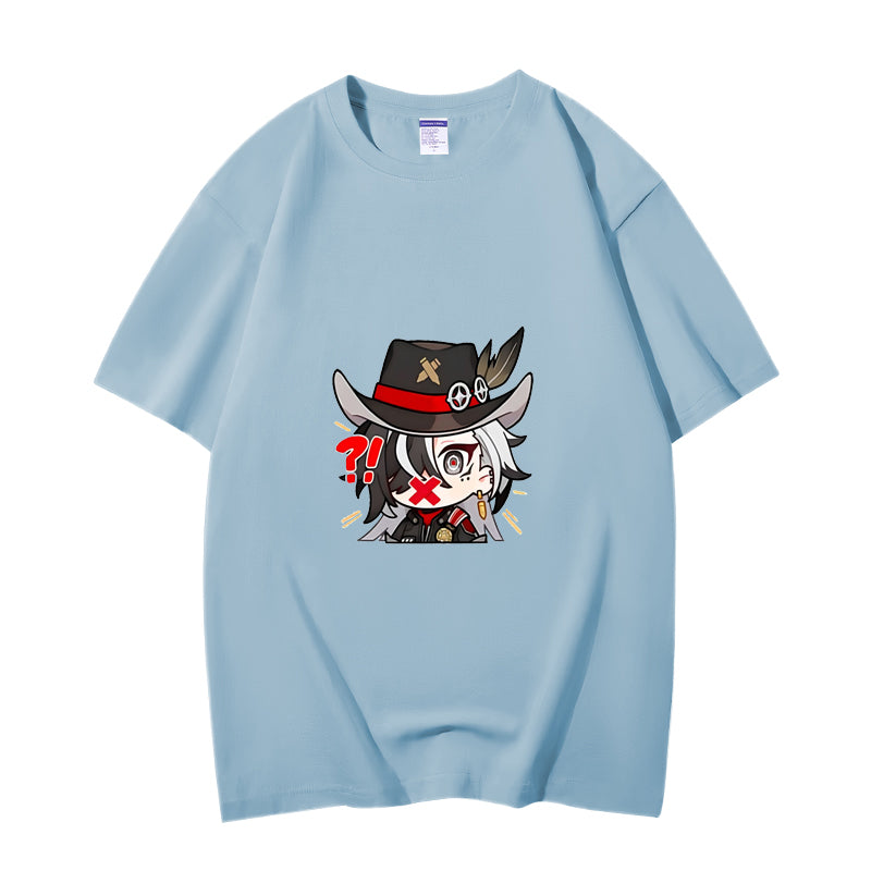 Fashion Anime Honkai: Star Rail Boothill 230g GSM Hipster Style Oversized Cotton T-shirt