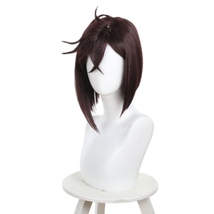 Rulercosplay Anime DAN DA DAN Momo Ayase Dark Red Long Cosplay Wig 780A