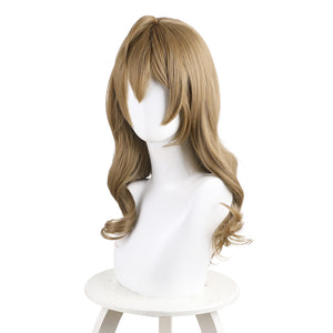 Rulercosplay Anime Tokidoki Sotto Roshiago de Dereru Tonari no Aarya-san Yuki Suou Cosplay Long Light BrownWig  518L