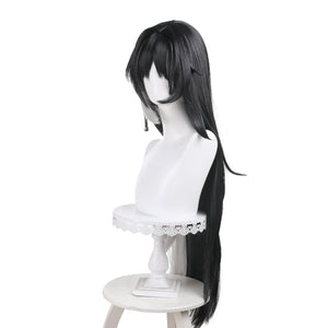 Rulercosplay Games Wuthering Waves Yangyang Black Long Cosplay Wig 572D