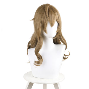 Rulercosplay Anime Tokidoki Sotto Roshiago de Dereru Tonari no Aarya-san Yuki Suou Cosplay Long Light BrownWig  518L