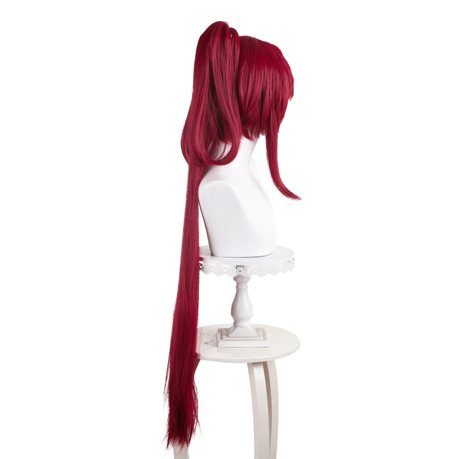 Rulercosplay Games Wuthering Waves Yinlin Red Long Cosplay Wig 572F