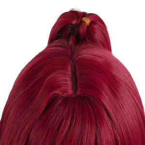 Rulercosplay Games Wuthering Waves Yinlin Red Long Cosplay Wig 572F