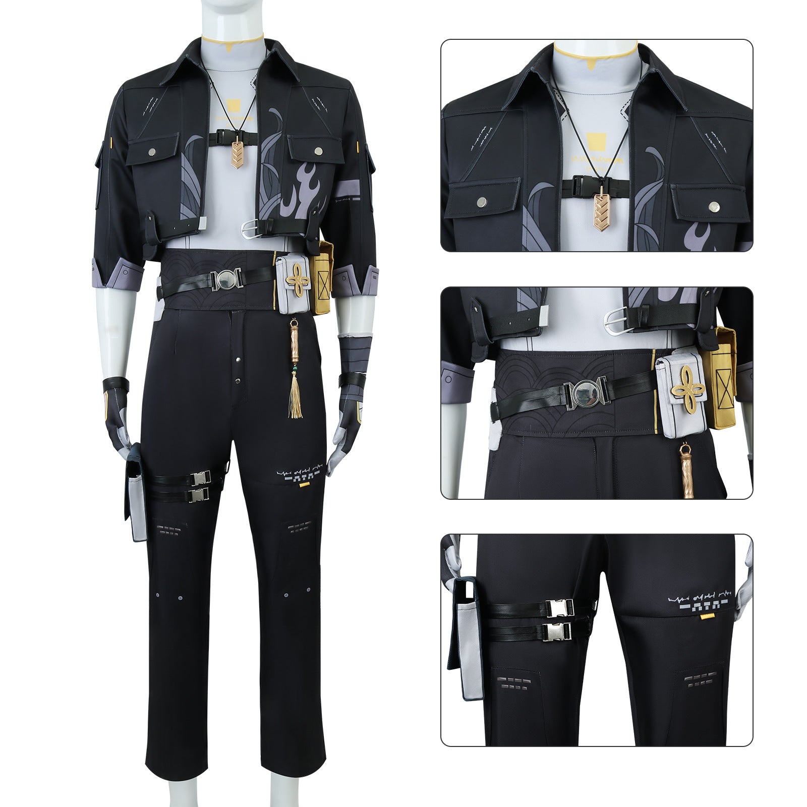 Rulercosplay Wuthering Waves Rover Uniform Suit Cosplay Costume With Accessories