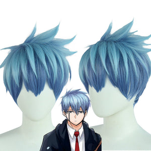 Rulercosplay Anime Mashle: Magic and Muscles Klein Short Blue Cosplay Wig