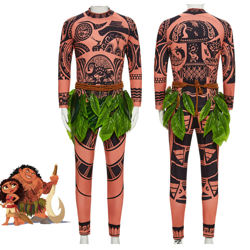 Rulercosplay Moana Māui Uniform Suit Cosplay Costume With Accessories