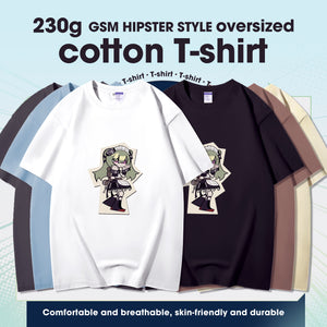 Fashion Anime Zenless Zone Zero Corin Wickes 230g GSM Hipster Style Oversized Cotton T-shirt