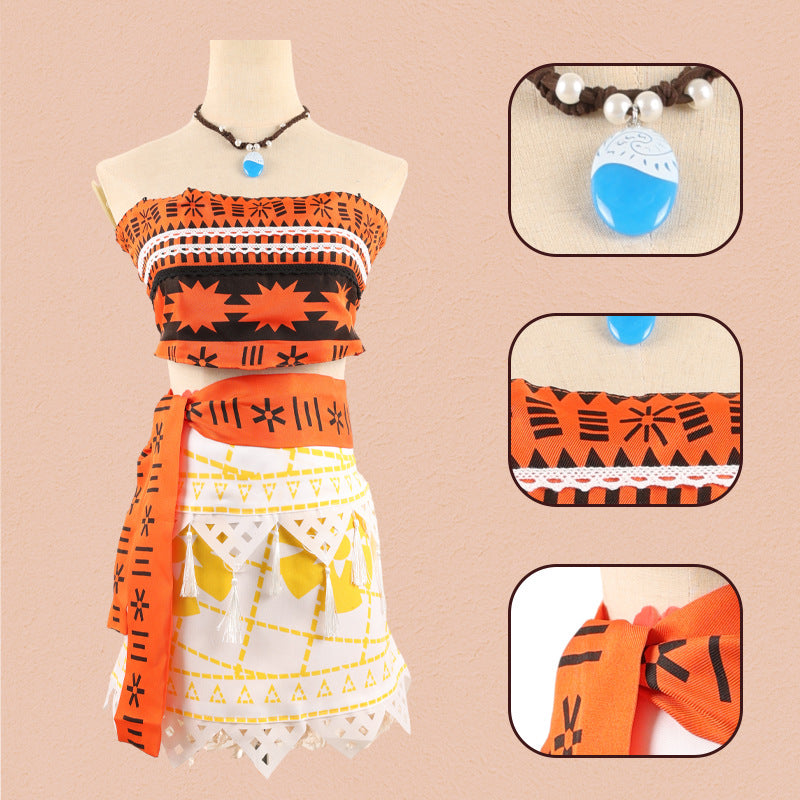 Rulercosplay Moana Moana Uniform Suit Cosplay Costume With Accessories