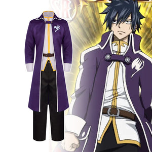 Rulercosplay FAIRY TAIL Gray Fullbuster Uniform Suit Cosplay Costume With Accessories