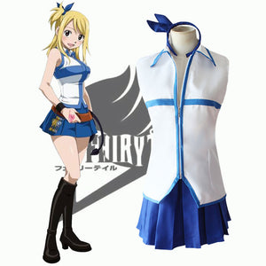 Rulercosplay FAIRY TAIL Lucy Heartfilia Uniform Suit Cosplay Costume With Accessories