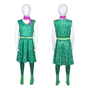 Rulercosplay Anime Inside Out 2 Disgust Green Dress Cosplay Costume For Party