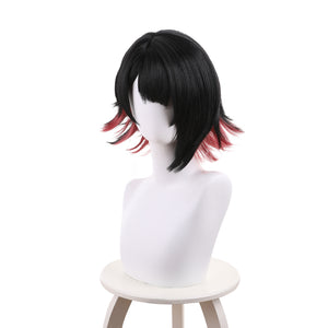 Rulercosplay AnimeZenless Zone Zero  Ellen Joe Black with Red Cosplay Wig