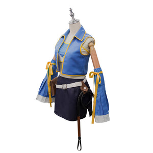 Rulercosplay FAIRY TAIL Lucy Heartfilia Uniform Suit Cosplay Costume With Accessories