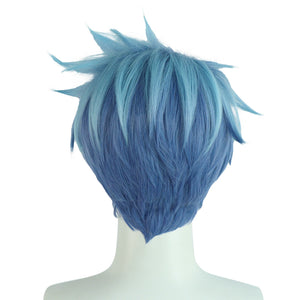 Rulercosplay Anime Mashle: Magic and Muscles Klein Short Blue Cosplay Wig