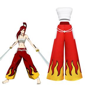 Rulercosplay FAIRY TAIL Erza Scarlet Uniform Suit Cosplay Costume With Accessories