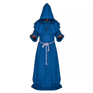 Rulercosplay Medieval Monk Robe Priest Robe Halloween Cosplay Costume Cloak