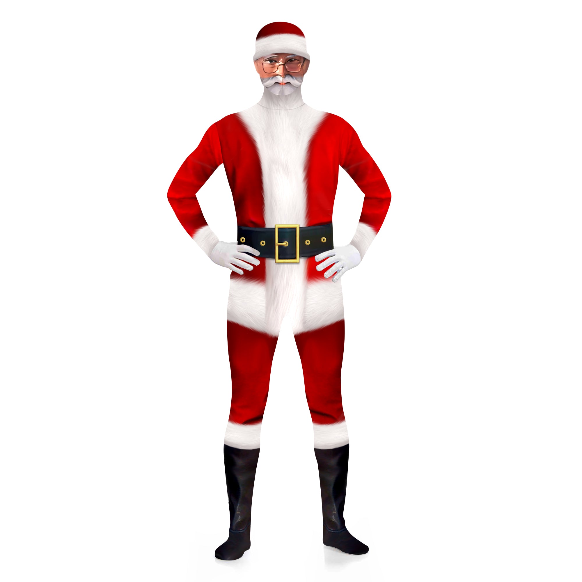 Rulercosplay Santa Claus Decorations, Standing Christmas Santa Claus Figurine Decor Christmas Sock and Christmas Decoration , Birthday Gifts