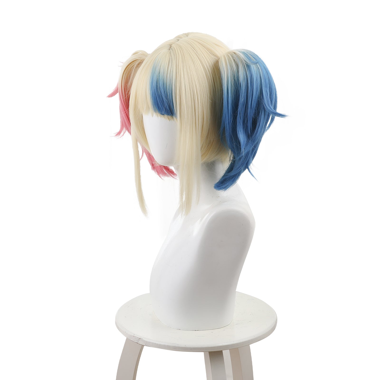 Rulercosplay Anime Suicide Squad ISEKAI Harley Quinn Short Cosplay Wig