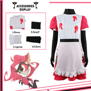 Rulercosplay Hazbin Hotel Niffty Uniform Suit Cosplay Costume With Accessories