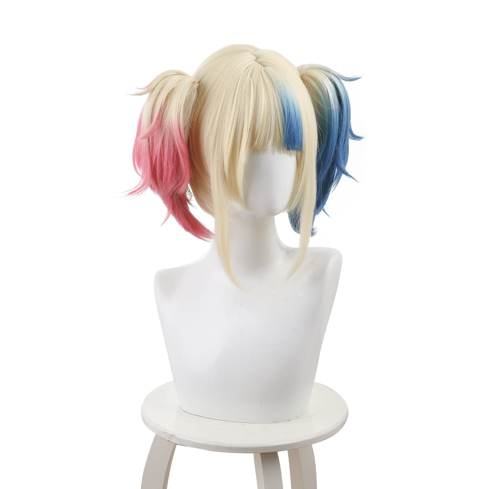 Rulercosplay Anime Suicide Squad ISEKAI Harley Quinn Short Cosplay Wig