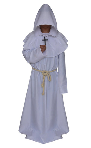 Rulercosplay Medieval Monk Robe Priest Robe Halloween Cosplay Costume Cloak