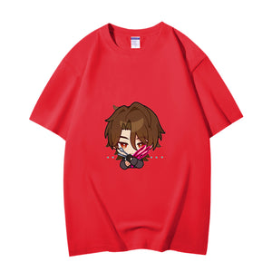 Fashion Anime Honkai Star Rail Gallagher 230g GSM Hipster Style Oversized Cotton T-shirt