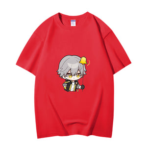 Fashion Anime Honkai Star Rail Trailblazer 230g GSM Hipster Style Oversized Cotton T-shirt