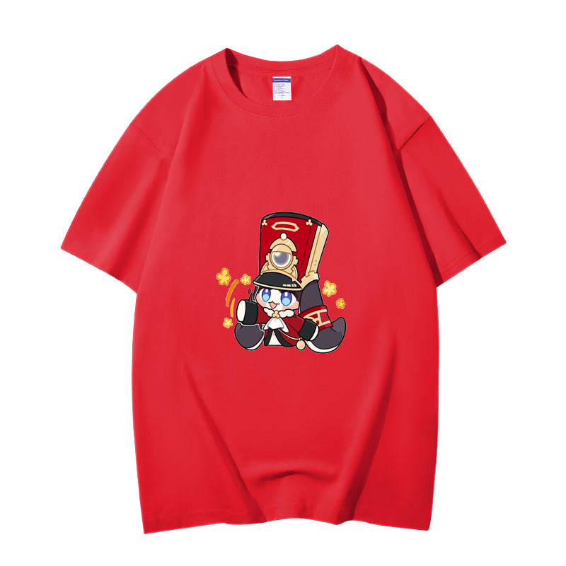 Fashion Anime Honkai Star Rail Pom-Pom 230g GSM Hipster Style Oversized Cotton T-shirt