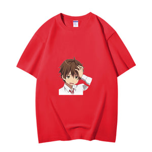 Fashion Anime Chuunibyou demo koi ga shitai Togashi Yuuta 230g GSM Hipster Style Oversized Cotton T-shirt