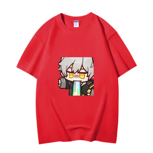 Fashion Anime Honkai Star Rail Trailblazer 230g GSM Hipster Style Oversized Cotton T-shirt