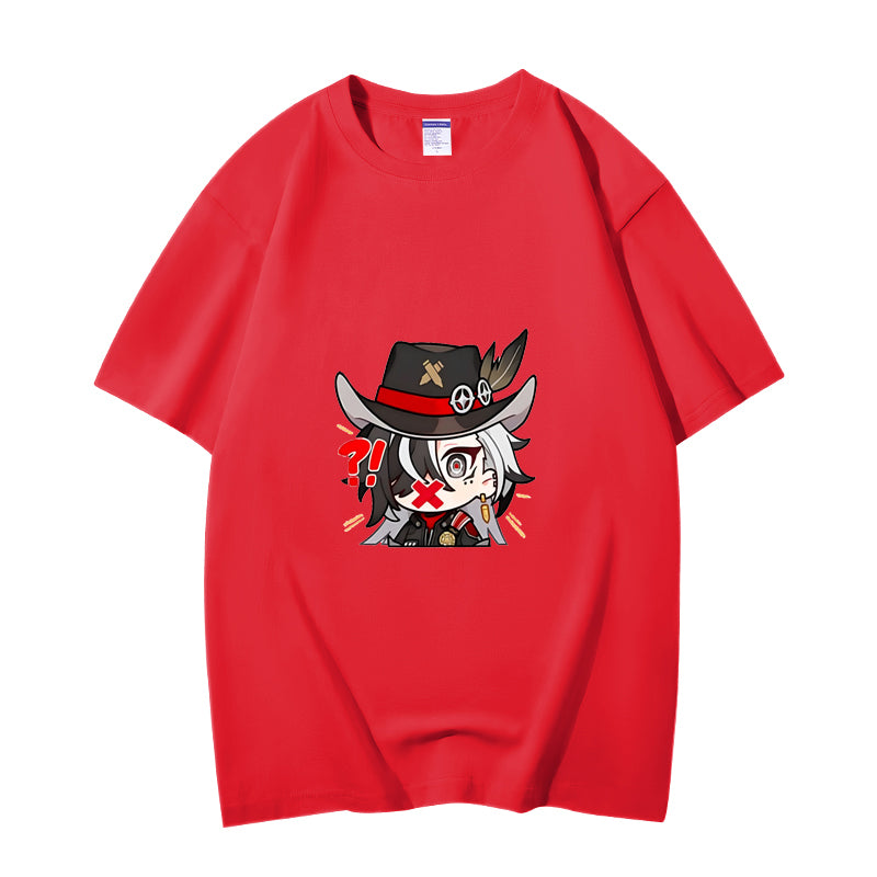 Fashion Anime Honkai: Star Rail Boothill 230g GSM Hipster Style Oversized Cotton T-shirt