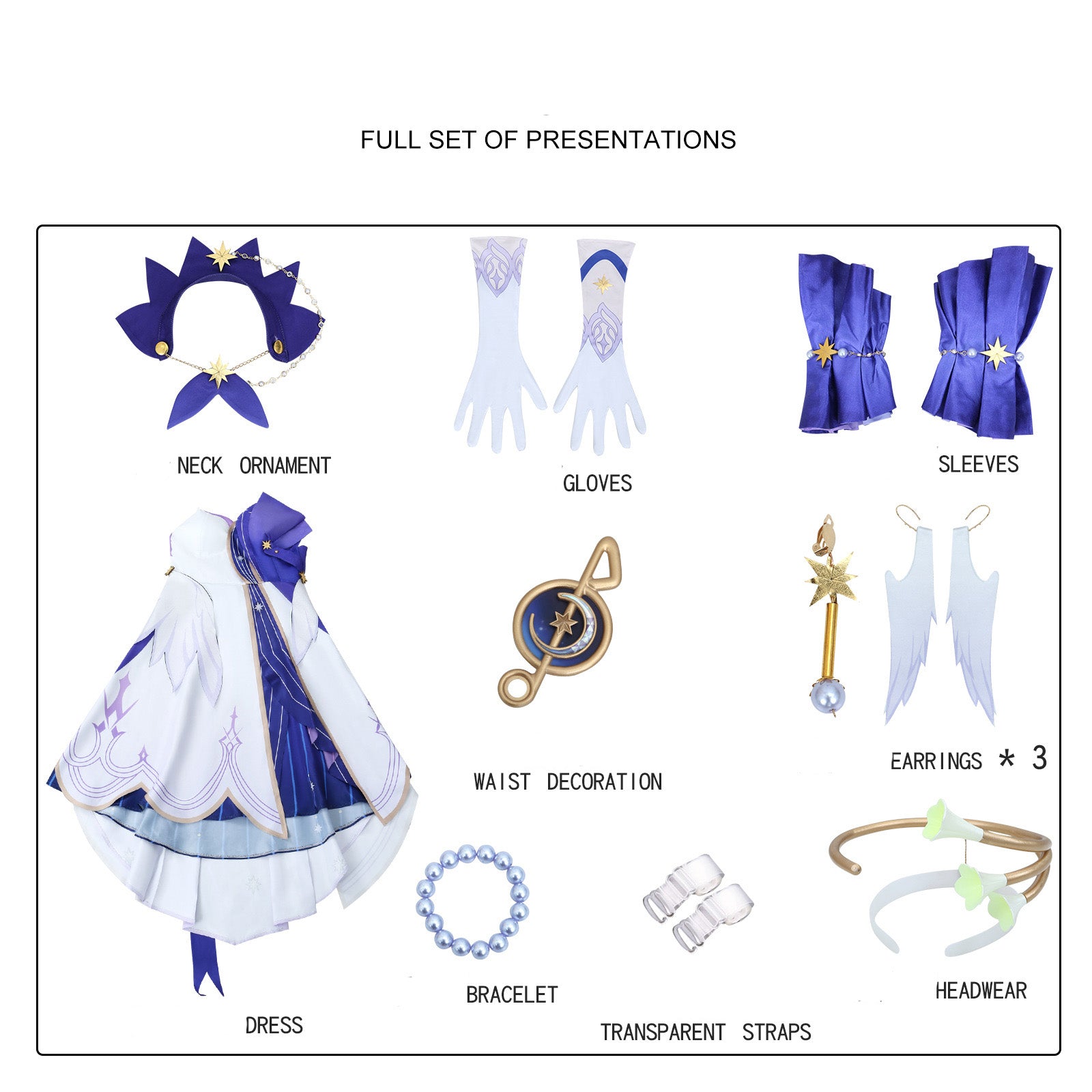 Rulercosplay Honkai Star Rail Robin Uniform Suit Cosplay Costume With Accessories