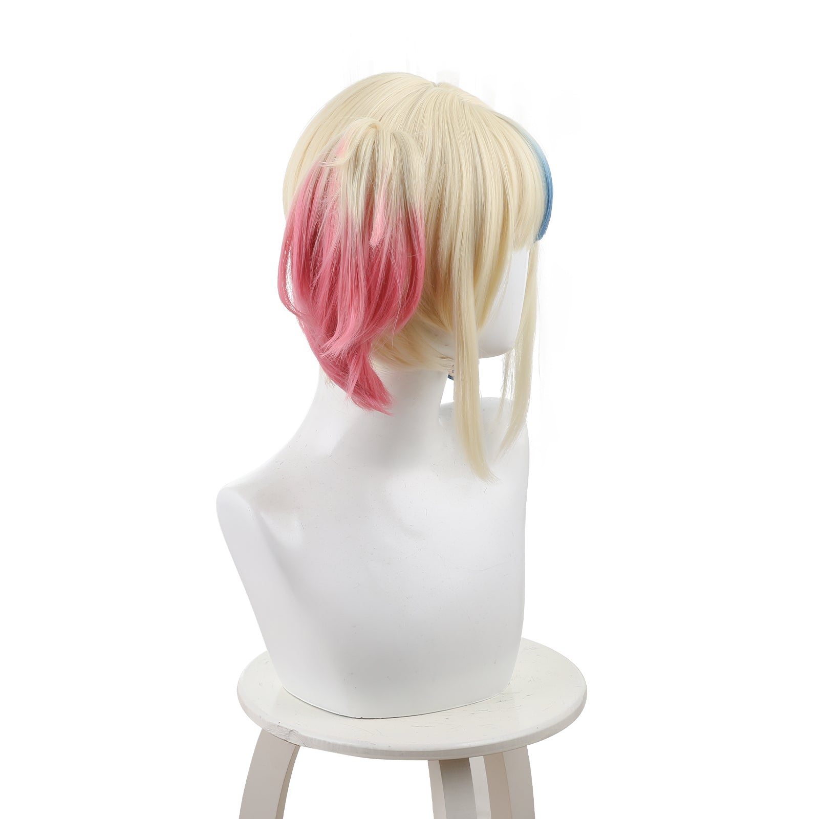 Rulercosplay Anime Suicide Squad ISEKAI Harley Quinn Short Cosplay Wig