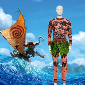 Rulercosplay Moana Māui Uniform Suit Cosplay Costume With Accessories