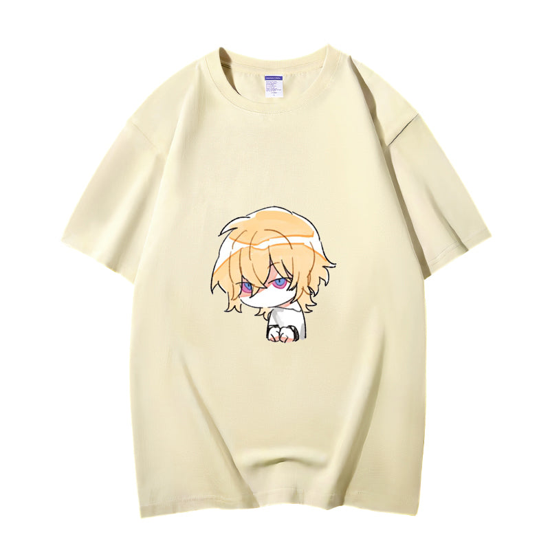 Fashion Anime Honkai: Star Rail Aventurine 230g GSM Hipster Style Oversized Cotton T-shirt