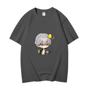 Fashion Anime Honkai Star Rail Trailblazer 230g GSM Hipster Style Oversized Cotton T-shirt