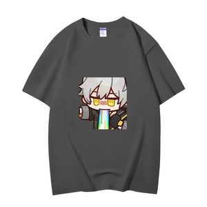 Fashion Anime Honkai Star Rail Trailblazer 230g GSM Hipster Style Oversized Cotton T-shirt