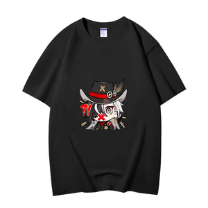 Fashion Anime Honkai: Star Rail Boothill 230g GSM Hipster Style Oversized Cotton T-shirt