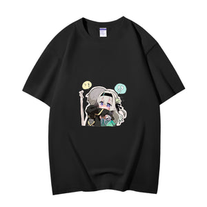 Fashion Anime Honkai Star Rail Trailblazer&Firefly 230g GSM Hipster Style Oversized Cotton T-shirt