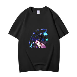 Fashion Anime  Honkai: Star Rail Jade 230g GSM Hipster Style Oversized Cotton T-shirt