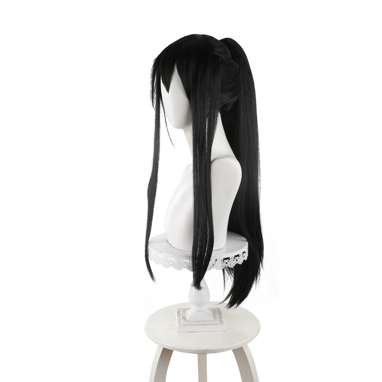 Rulercosplay Anime Kaiju No.8 Ashiro Mina Long Black Cosplay Wig