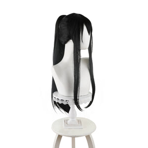 Rulercosplay Anime Kaiju No.8 Ashiro Mina Long Black Cosplay Wig