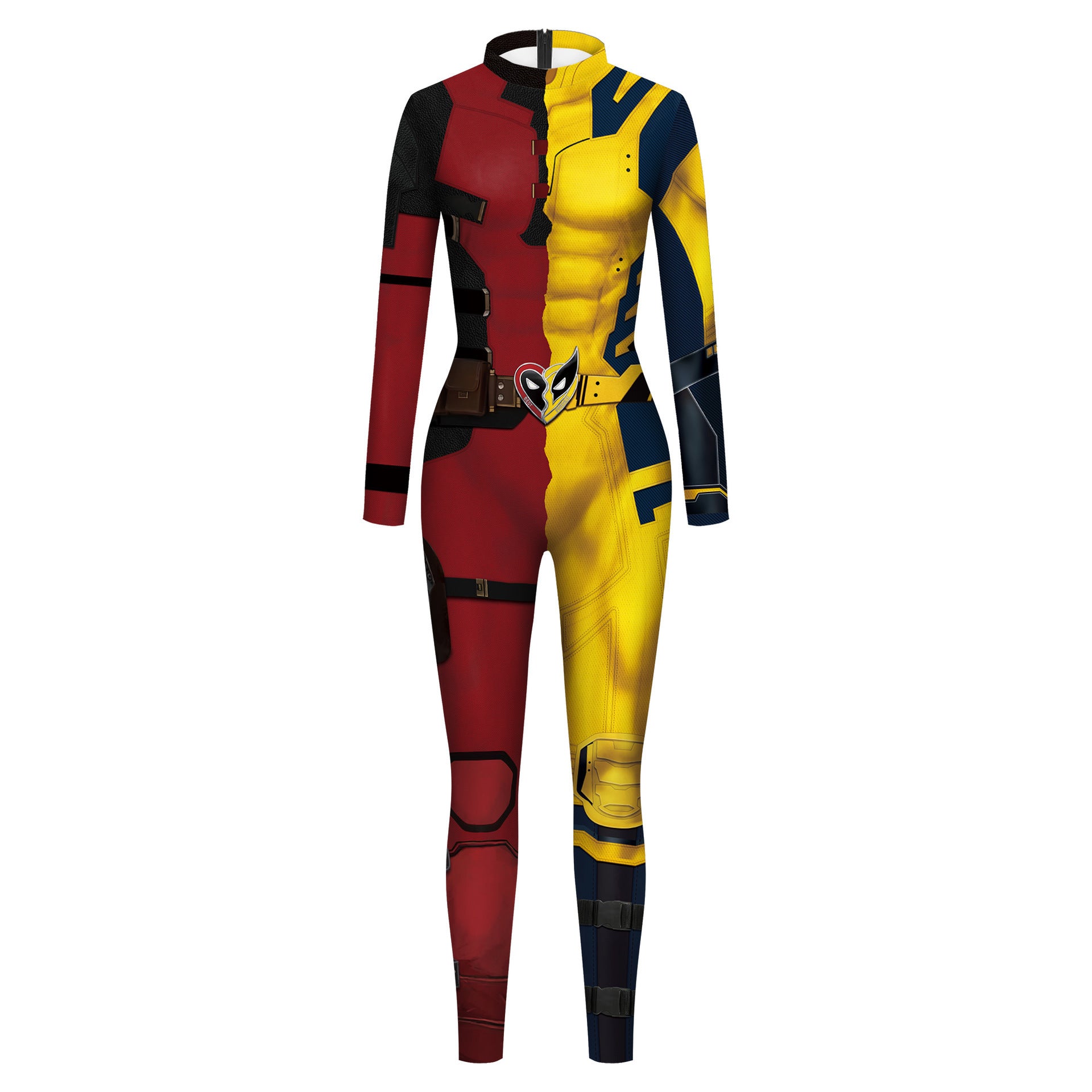 Rulercosplay Movie Deadpool & Wolverine Red Deadpool Adult jumpsuit For Party