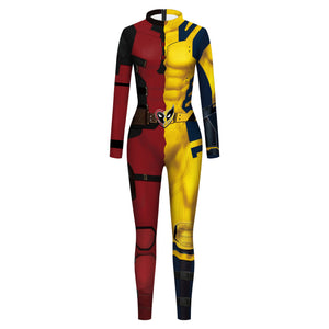 Rulercosplay Movie Deadpool & Wolverine Red Deadpool Adult jumpsuit For Party