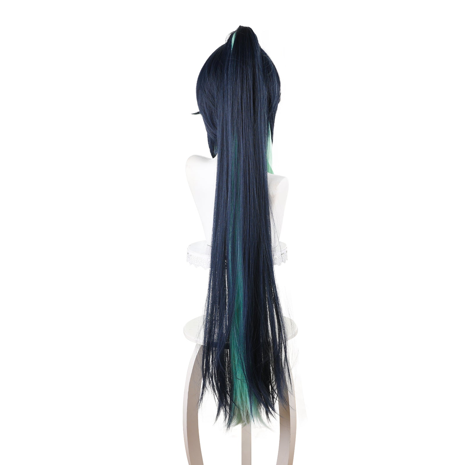 Rulercosplay Anime Genshin Impact Xianyun Blue with Green Cosplay Wig